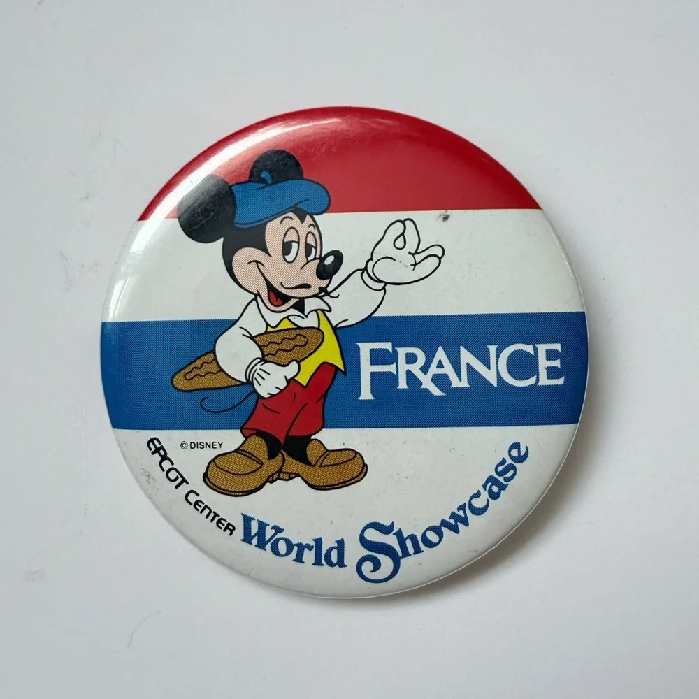 Vintage Disney Epcot Buttons  - Lot Of 5 Rare 90’s Collector World Showcase Pins - Picture 3 of 7